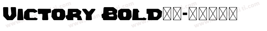 Victory Bold字体字体转换